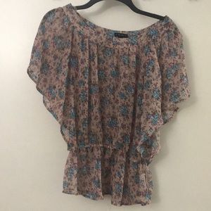 FANG Floral sheer Blouse
